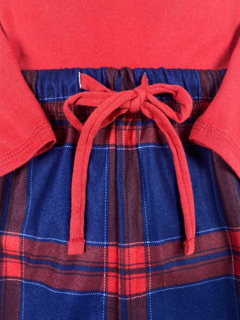 PIJAMA ROJA Y AZUL