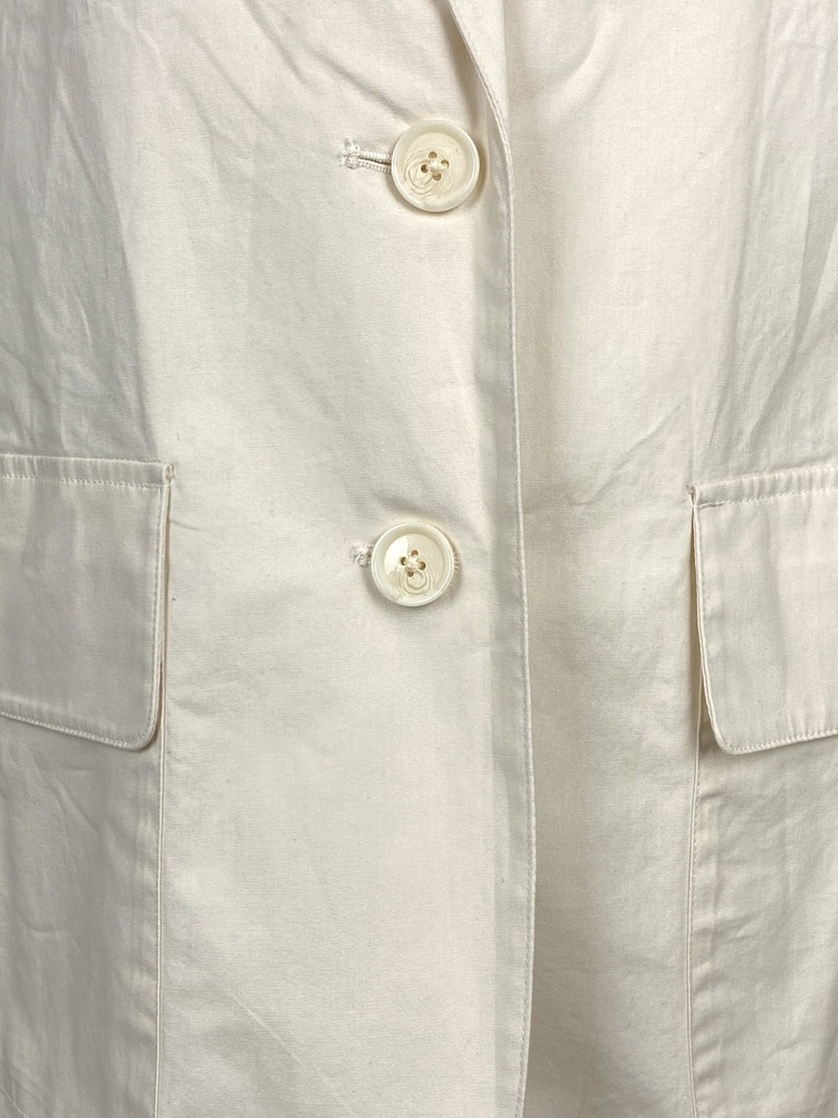 SACO CREMA CON BOLSAS