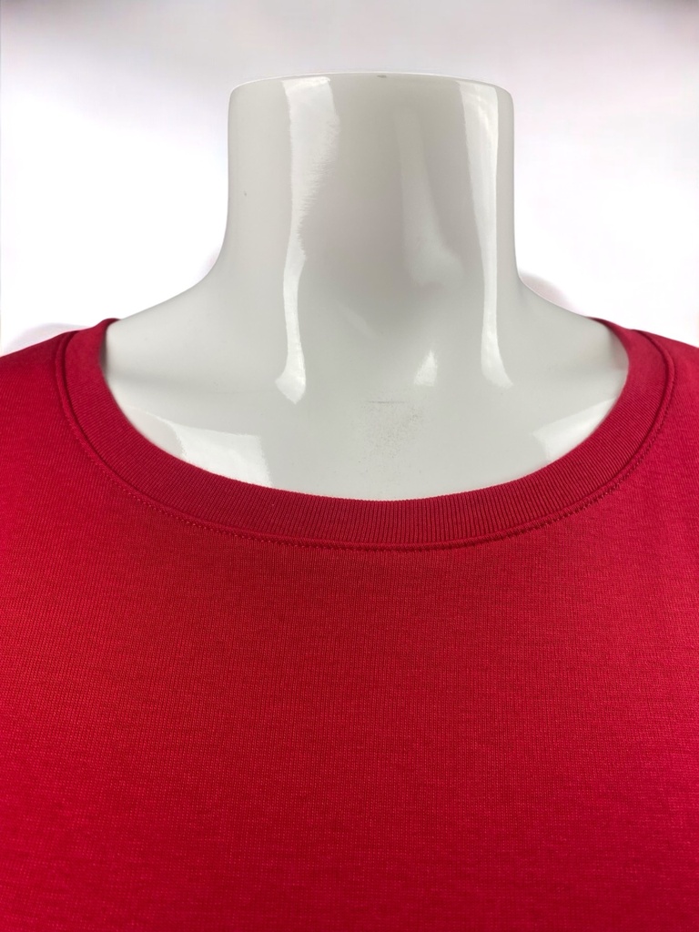 BLUSA MANGA CORTA, DETALLE DE LINEA DE COLOR CON MOÑO EN MANGAS