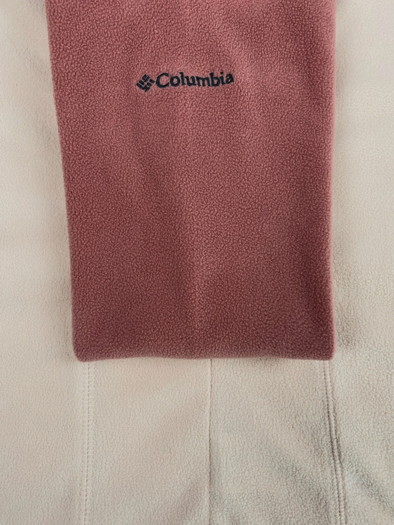 SUDADERA MANGA LARGA, ALGODÓN, CIERRE EN CUELLO, COLOR DURAZNO
