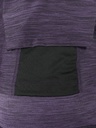 BLUSA DEPORTIVA, MANGA CORTA, LISA, FRANJA NEGRA A LOS LADOS