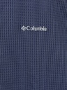 SUDADERA AZUL DE TELA CON TEXTURA, CUELLO DE TORTUGA