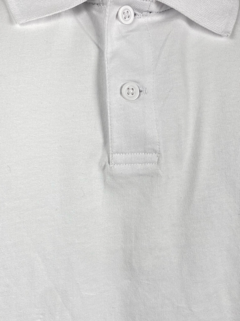 POLO BLANCA CON BOTONES