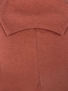 BLUSA CORTA, MANGA CORTA, TEXTURA DE RAYAS EN  COLOR CAFÉ