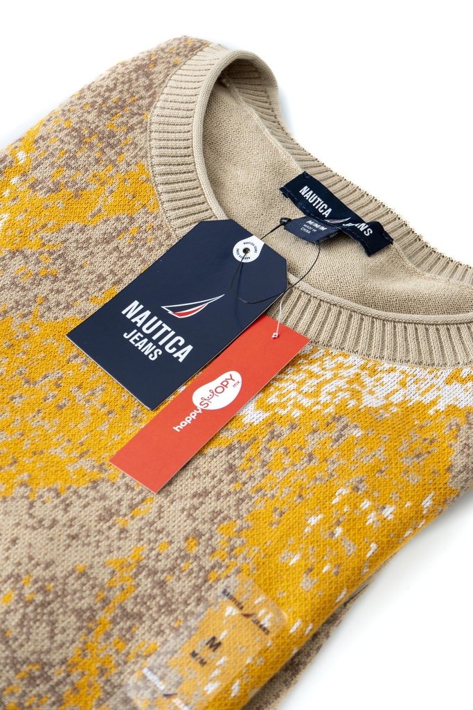 SUETER DAMA CAFÉ CON AMARILLO