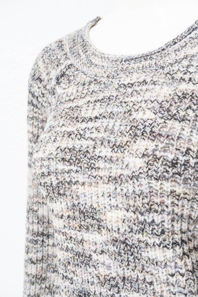 SUETER TEJIDO JASPEADO ARENA