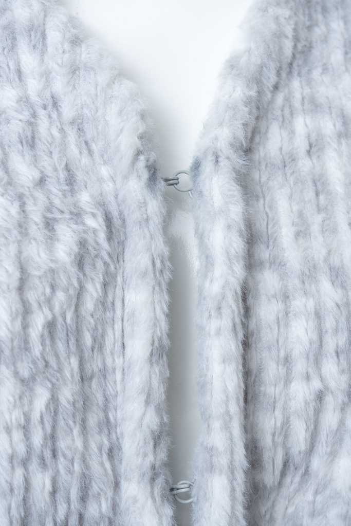 CHALECO AFELPADO CO CINTURÓN