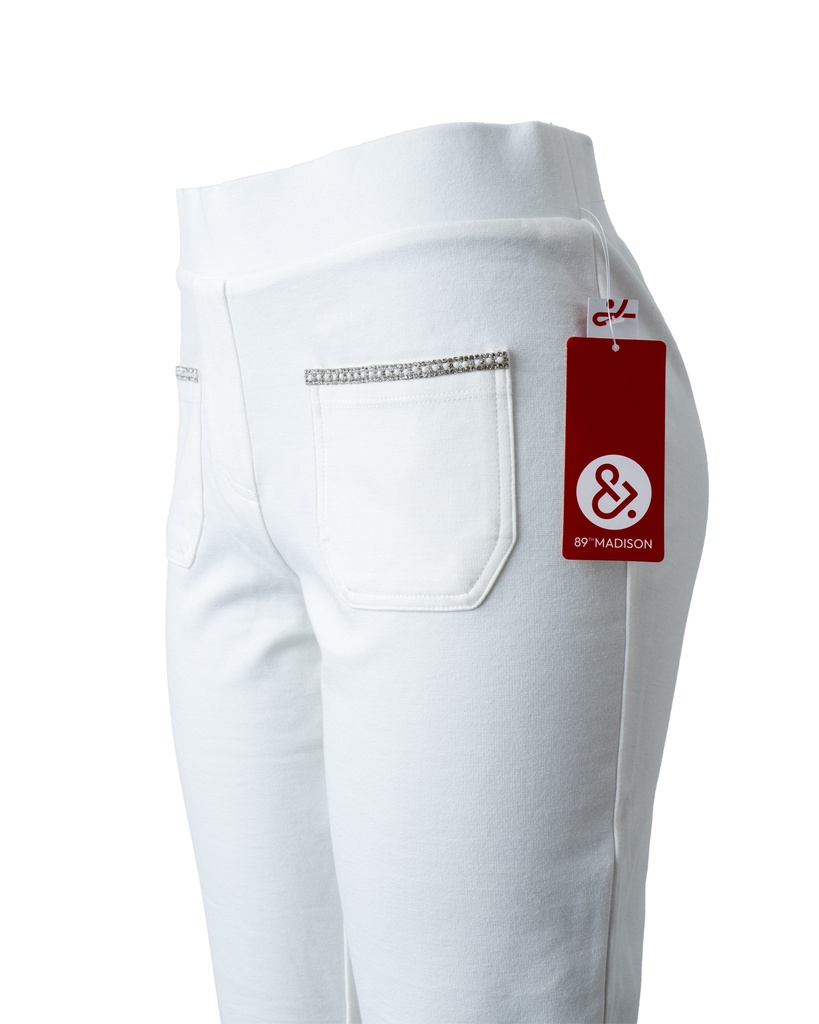 PANTALON CON APLICACION DIAMANTADA EN BOLSAS