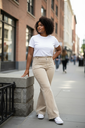 PANTALON DE MEZCLILLA BEIGE