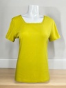 BLUSA CORTA, MANGA CORTA, LISA