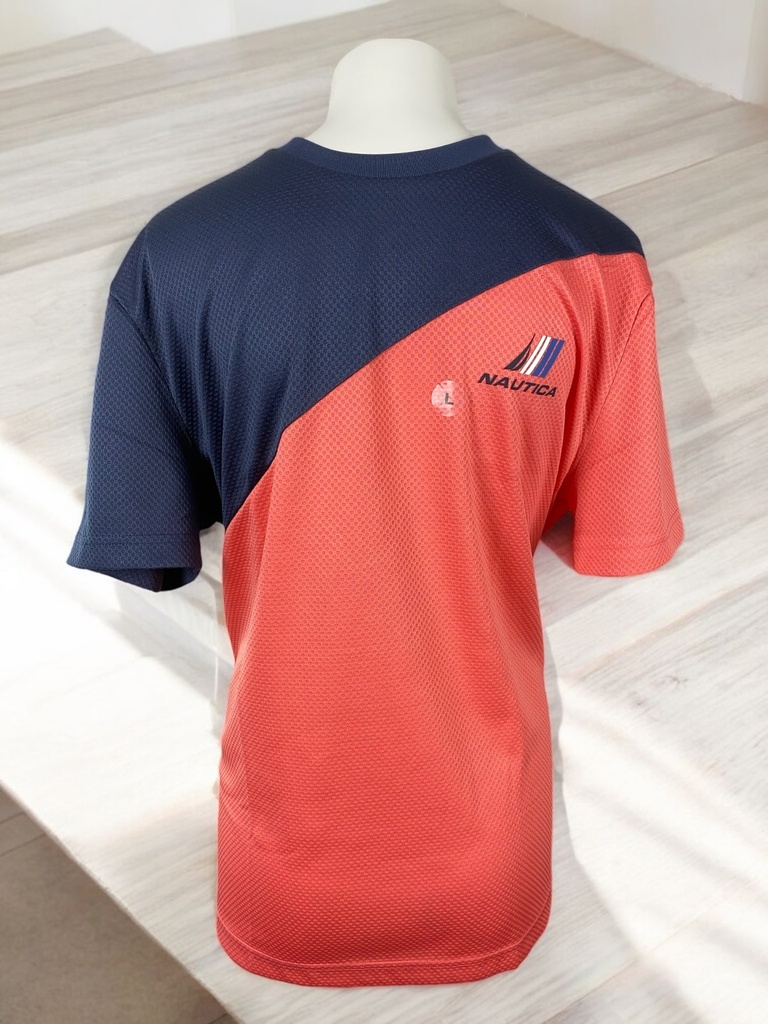 PLAYERA ROSA CON AZUL DEPORTIVA