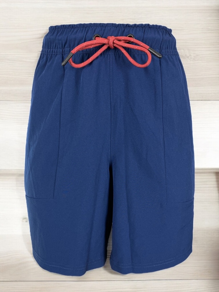 SHORT AZUL CON CIERRE CAFÉ