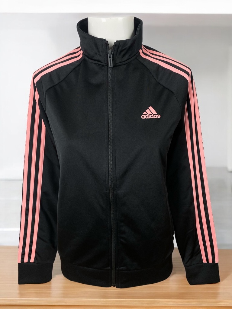 CHAMARRA DAMA CON CIERRE Y RAYAS