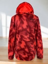 SUDADERA ROJA ESTAMPADA CON RAYAS