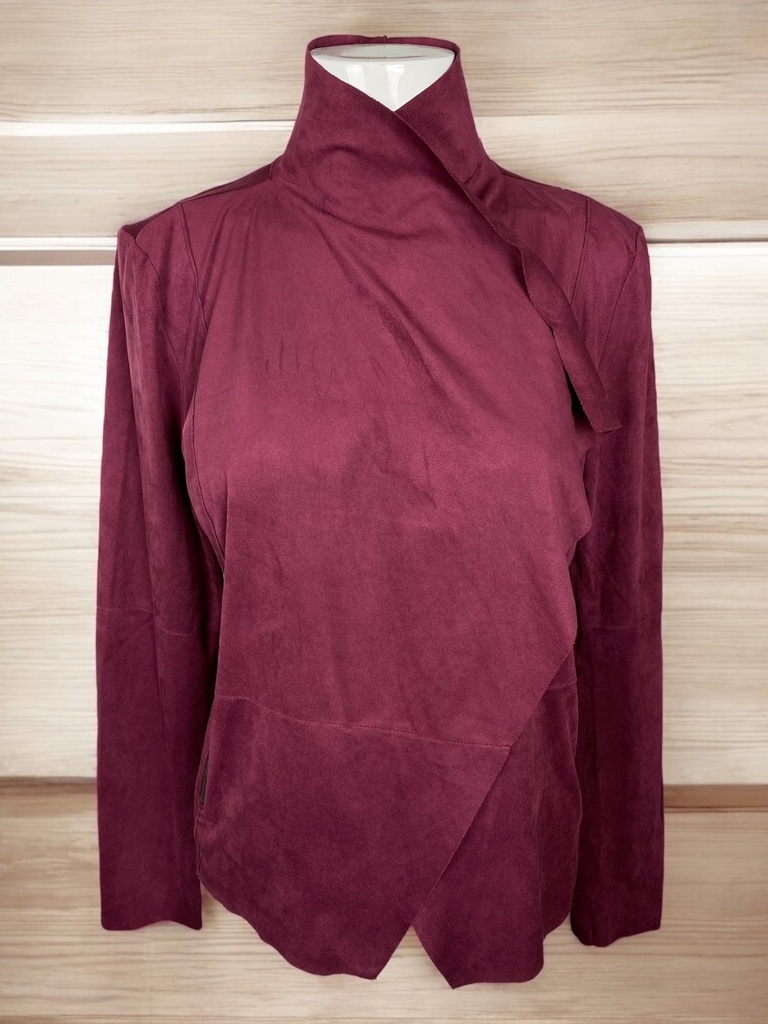 SACO VINO DE GAMUSA CON BOLSAS