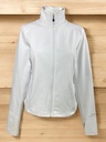 SUDADERA BLANCA DEPORTIVA CON CIERRE COMPLETO Y BOLSAS