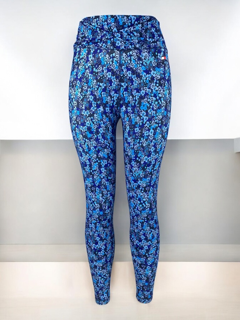 LEGGIN ESTAMPADO AZUL CON FLORES