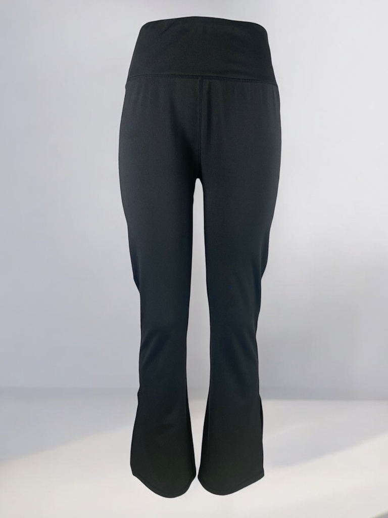 PANTALÓN NEGRO STRETCH LICRA ABIERTO ABAJO