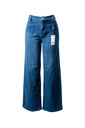 PANTALÓN DE MEZCLILLA CORTE RECTO Y ANCHO 