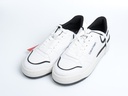 TENIS BLANCOS CON FILO NEGRO Y LOGO