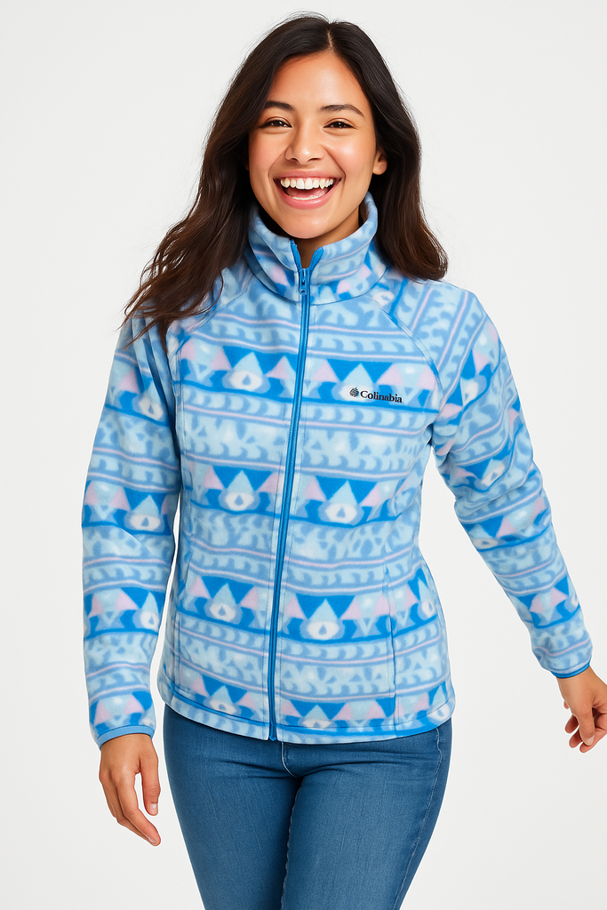 SUDADERA DAMA CON TEXTURA AZUL