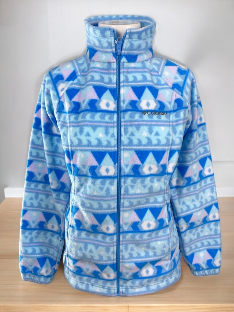 SUDADERA DAMA CON TEXTURA AZUL