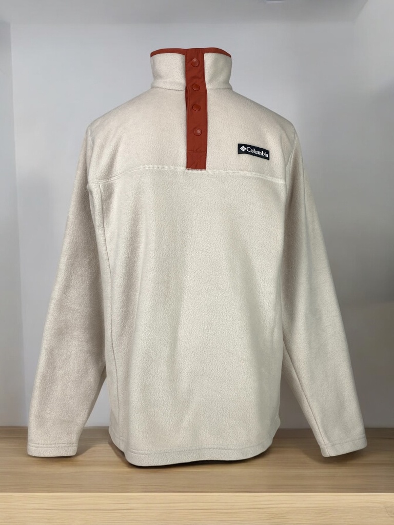 SUDADERA CAFÉ CON CREMA, CON BOTONES