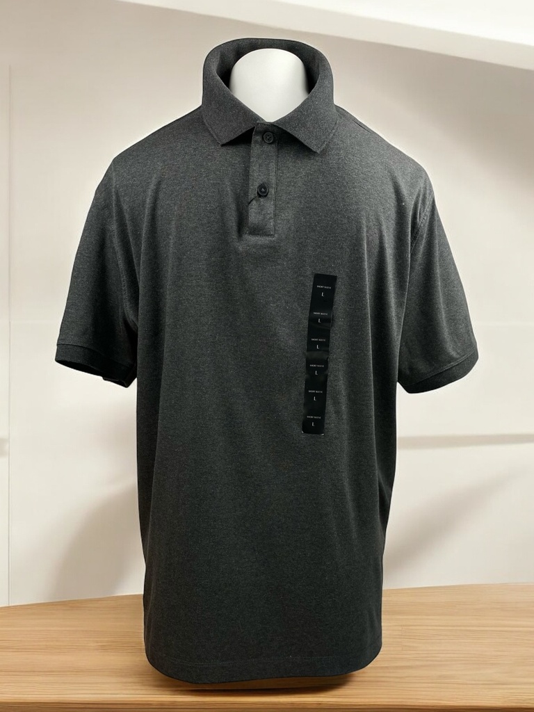 PLAYERA POLO GRIS OSCURO