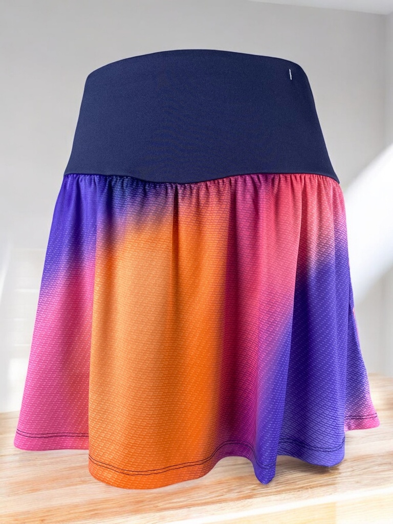 SHORT FALDA DE COLORES DEGRADADOS