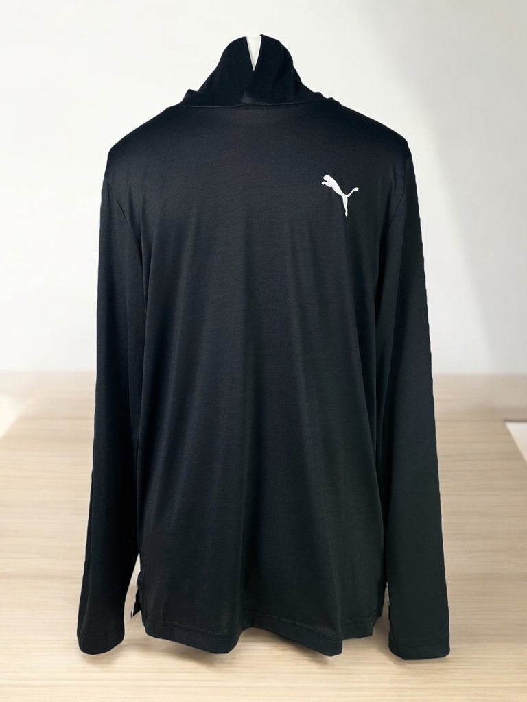 PLAYERA NEGRA DEPORTIVA CON GORRO