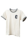 PLAYERA NIÑO, BEIGE CON LETRA C 