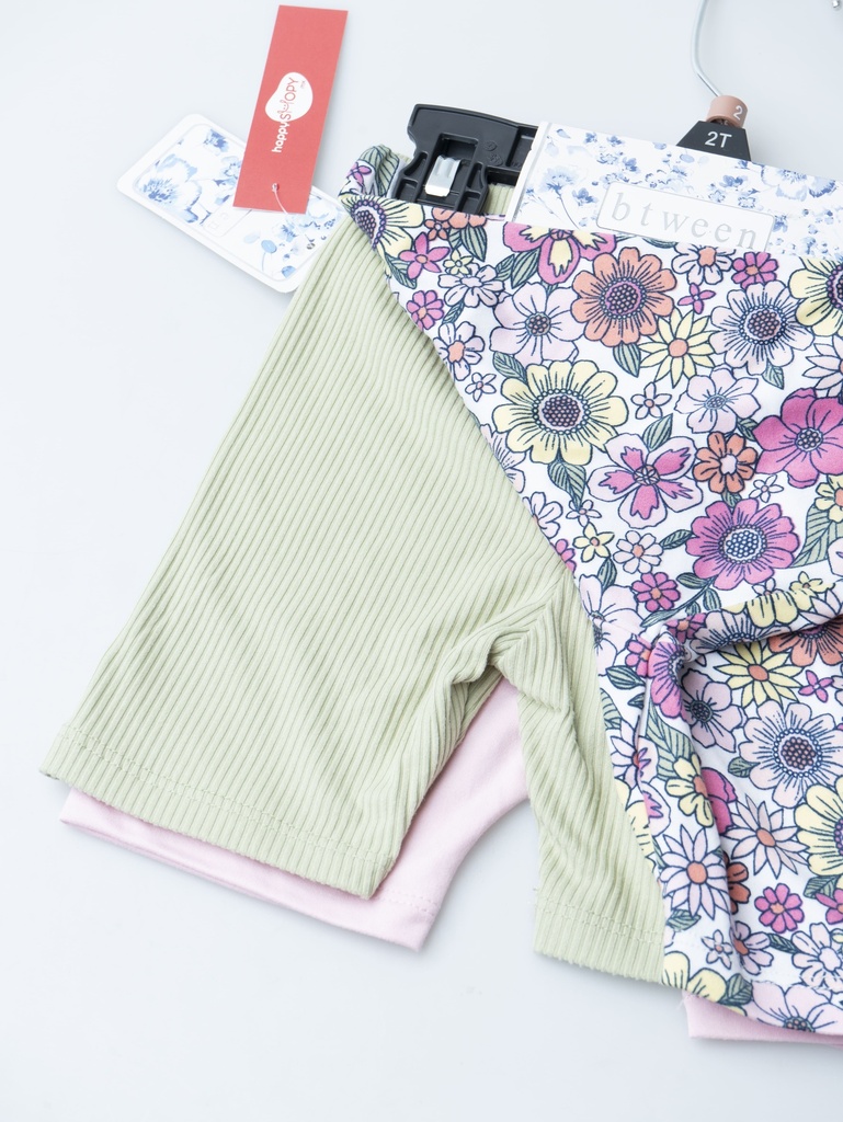 CONJUNTO NIÑA 3 PIEZAS SHORT