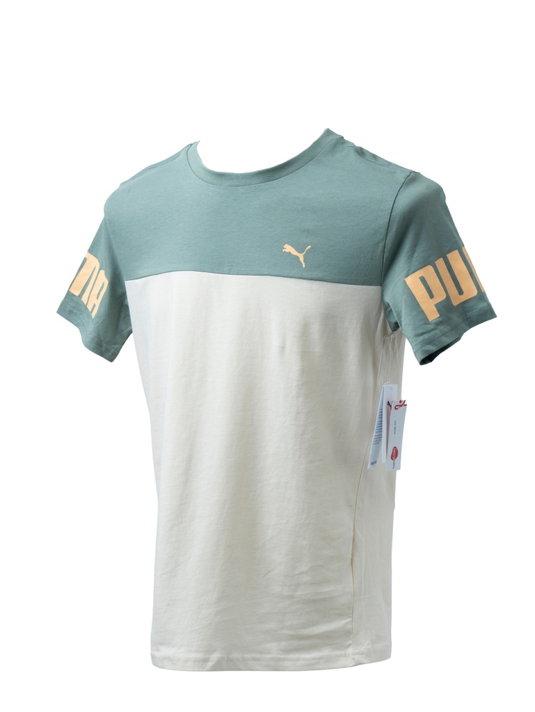 PLAYERA NIÑO, VERDE CON CREMA