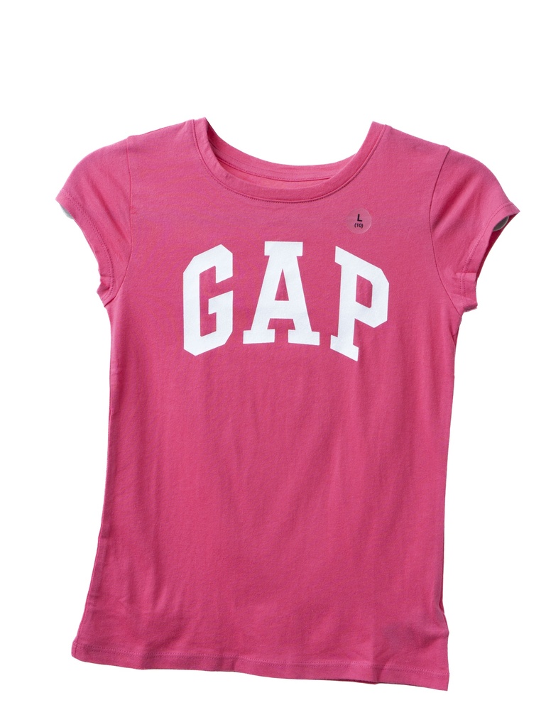 PLAYERA NIÑA, ROSA CON LOGO AL FRENTE