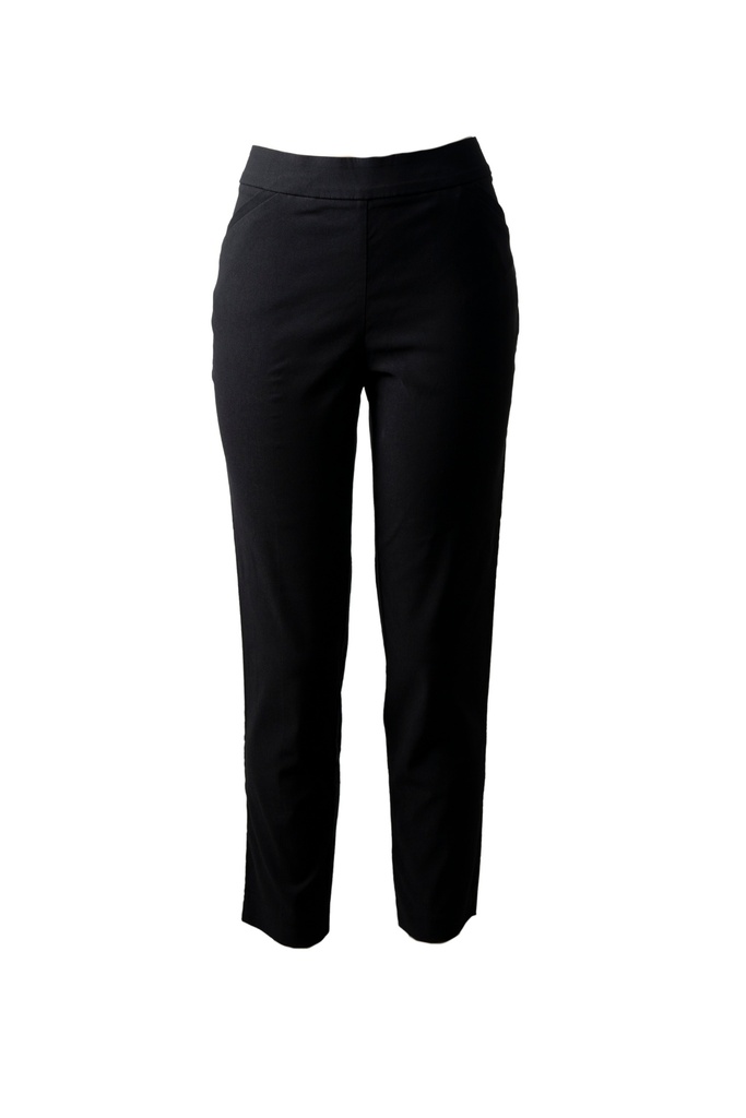 PANTALON NEGRO STRETCH RESORTE EN CINTURA