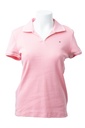 PLAYERA TIPO POLO ROSA FILO BLANCO 