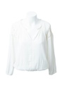 BLUSA BLANCA DETALLE TEJIDO EN MANGAS 