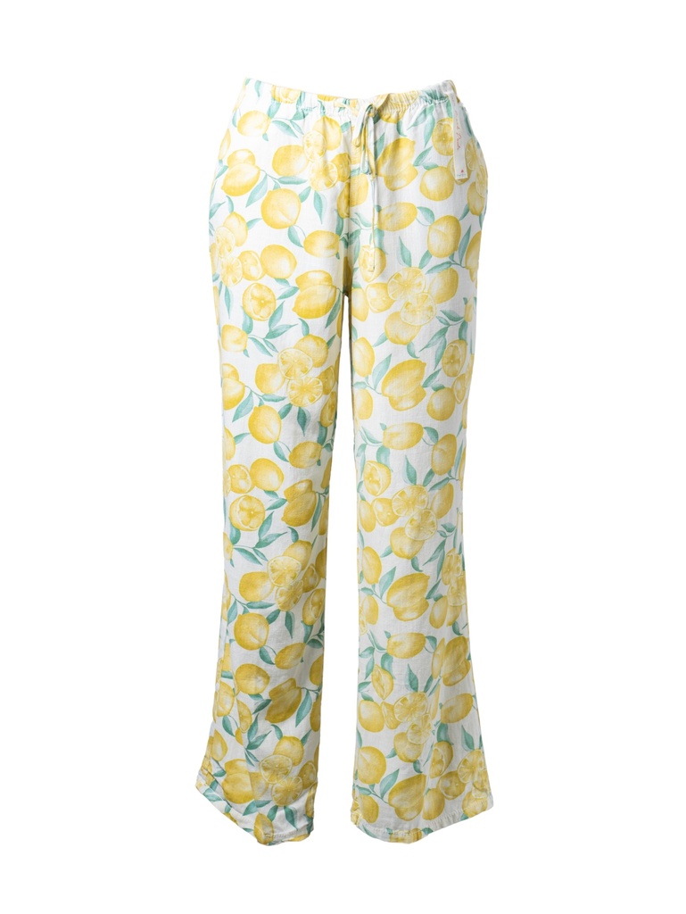 PANTALÓN ESTAMPADO LIMONES Y HOJAS