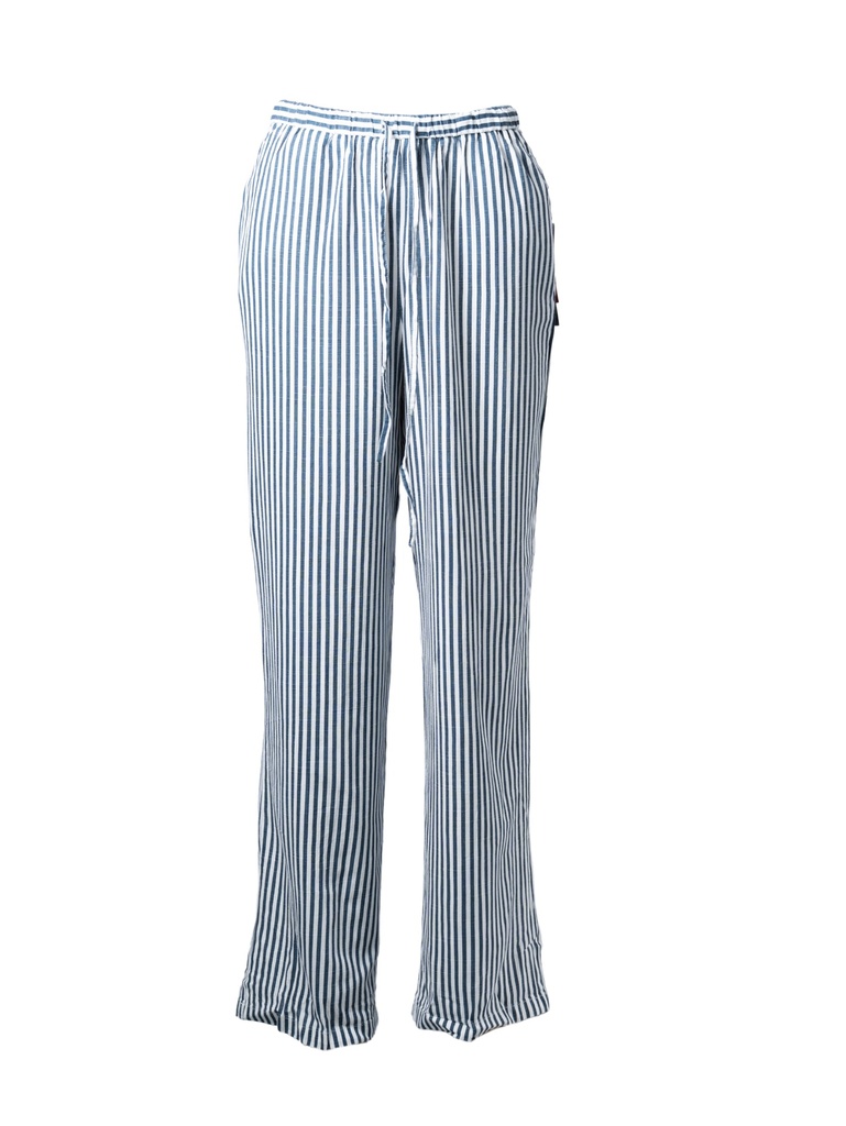 PANTALÓN RAYADO AZUL Y BLANCO CON RESORTE