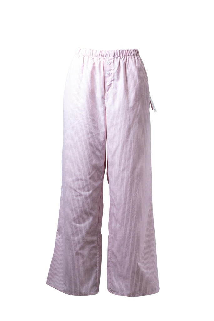 PANTALON ROSA CON RAYAS BLANCAS 