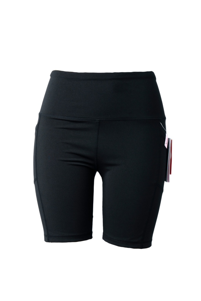 SHORT NEGRO CON BOLSA PARA CELULAR