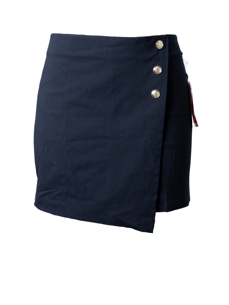 SHORT FALDA DE VESTIR CON BOTONES DORADOS