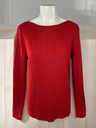 SUÉTER ROJO, MANGA LARGA