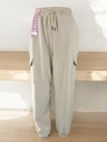PANTS BEIGE CARGO CON BOLSAS