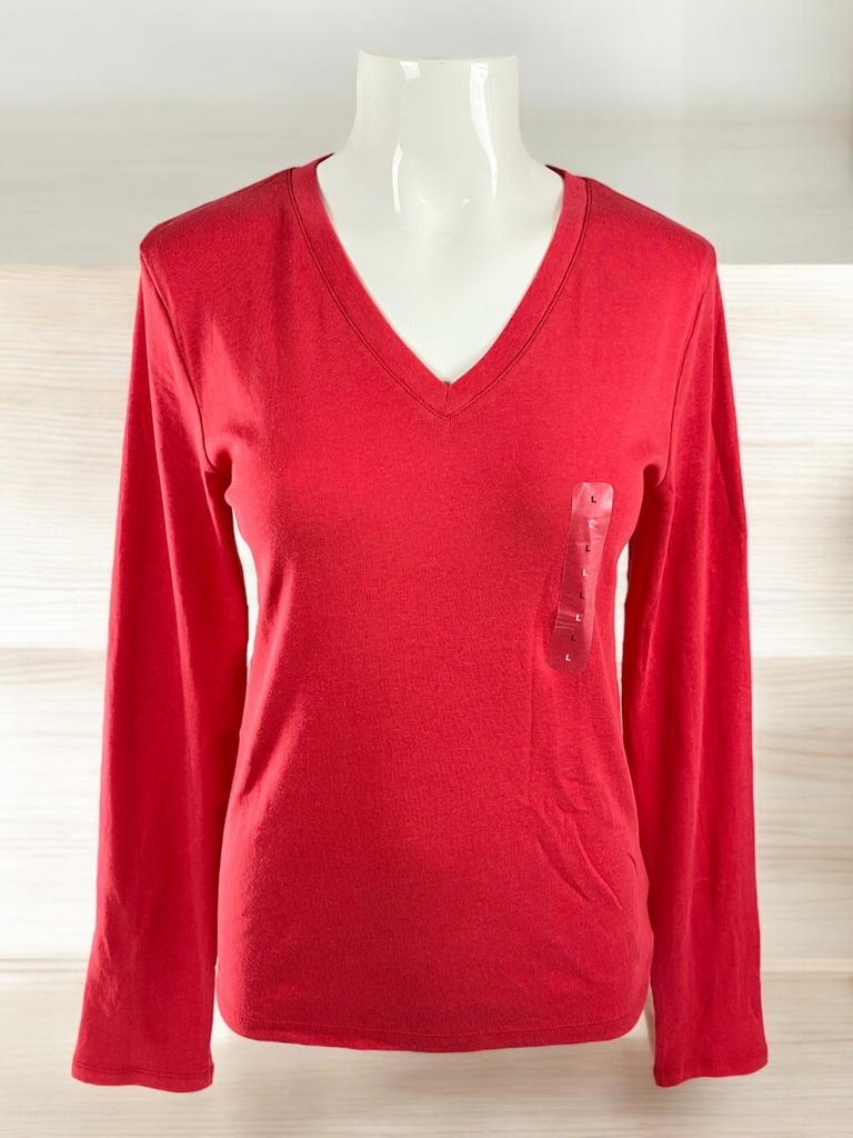 BLUSA ROJA LISA