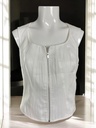 BLUSA BLANCA SIN MANGAS