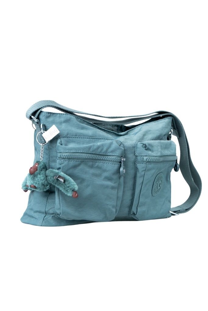 BOLSA VERDE CON BOLSAS ADELANTE