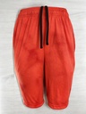 SHORT NARANJA TELA RAYAS MARCA ESTAMPADA