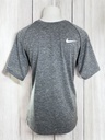 PLAYERA HOMBRE, GRIS JASPEADO LOGO ESTAMPADO