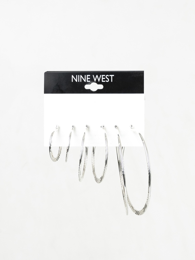 ARRACADAS PLATEADAS 3 PARES